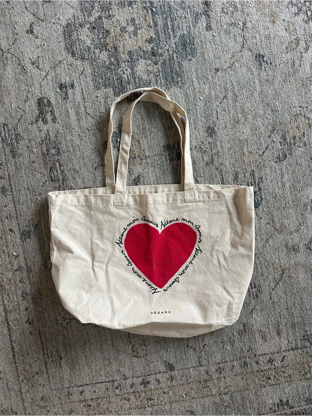 Two Sézane Canvas Tote Bags